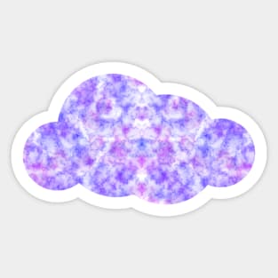 Blue/Purple Fluffy Cloud Sticker